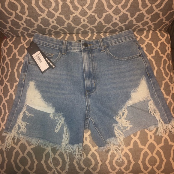 Extreme Rip Denim Shorts - Picture 2 of 7